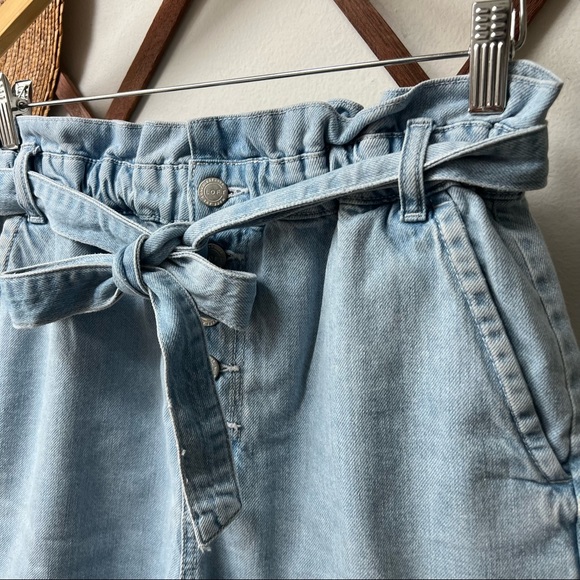 Loft • Paper Bag Denim Shorts - Picture 2 of 7